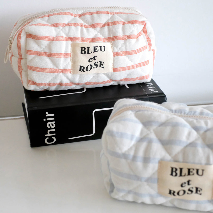 4color pastel border pouch