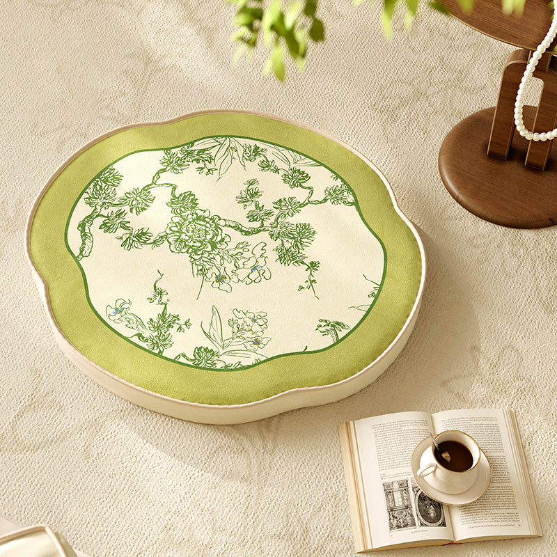 2design green botanical chair cushion