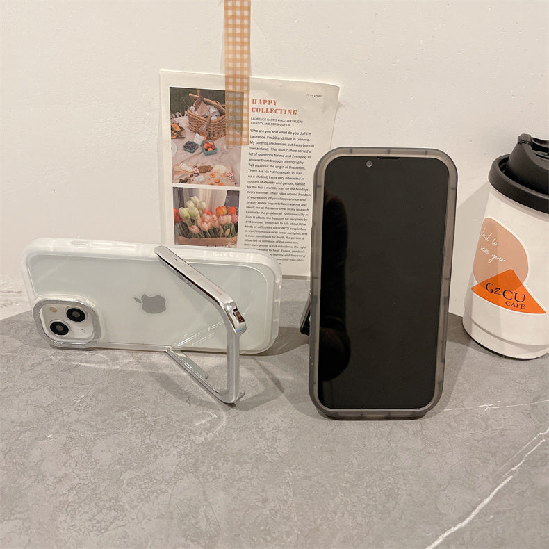 2color chrome stand iPhone case