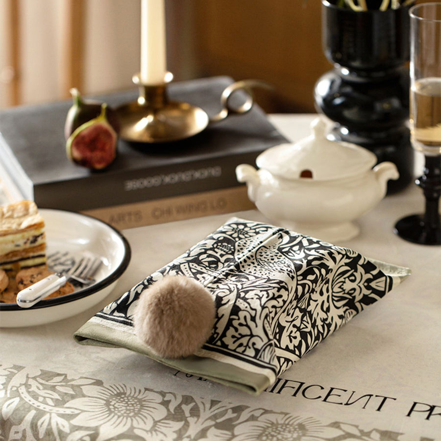 2design black bird tissue case