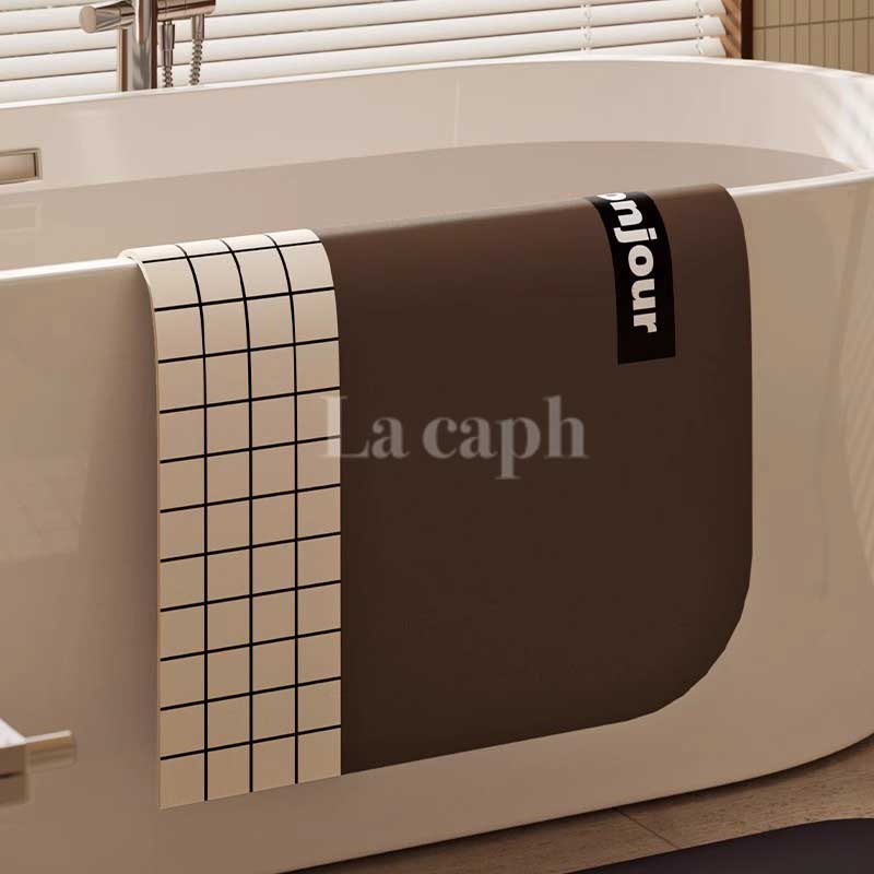 modern grid bath mat (4colors)