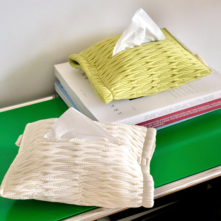 2color fine stitch tissue case