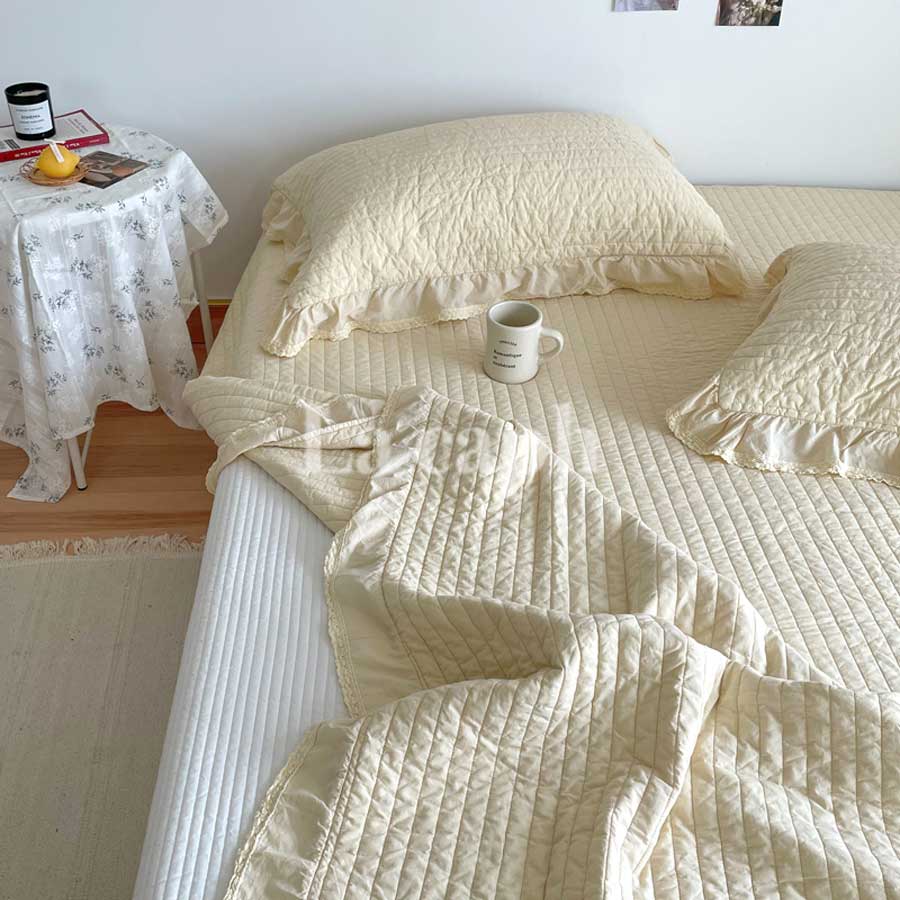 cotton quilted mattress & pillow sheets (5colors)