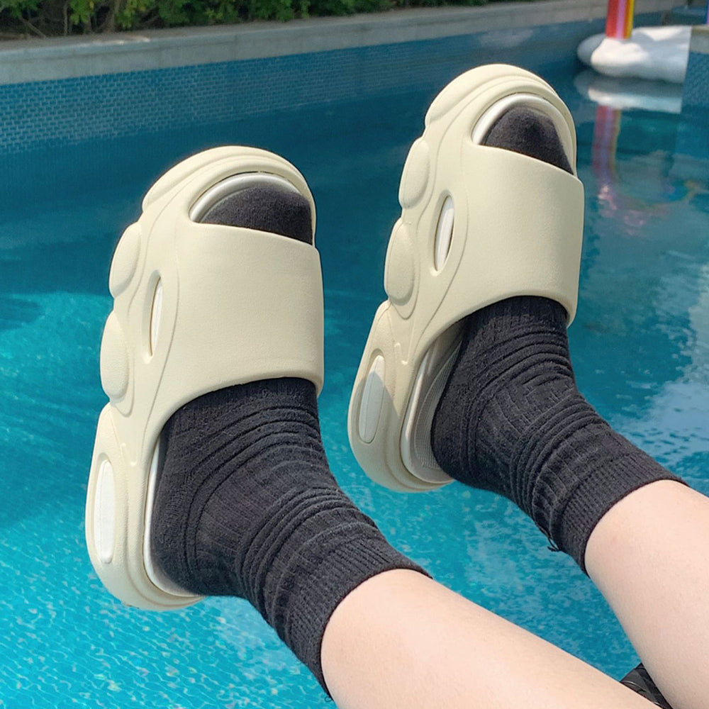 4color air cushion rubber room shoes