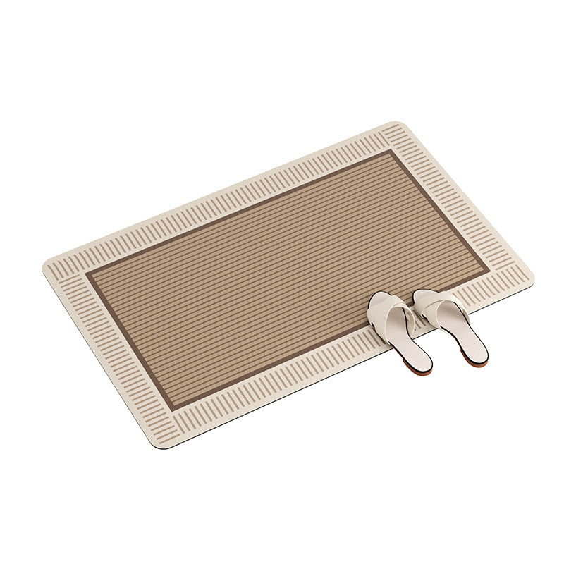 2color simple stripe bath mat