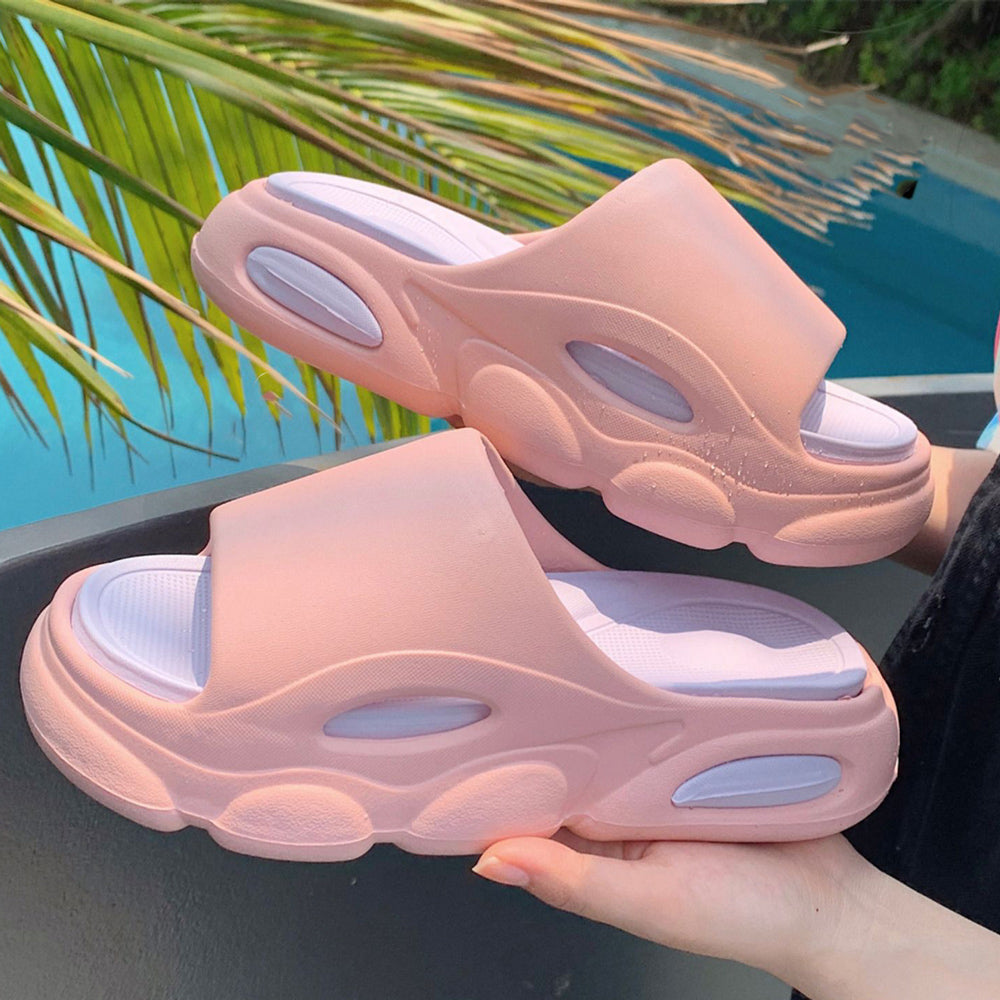 4color air cushion rubber room shoes