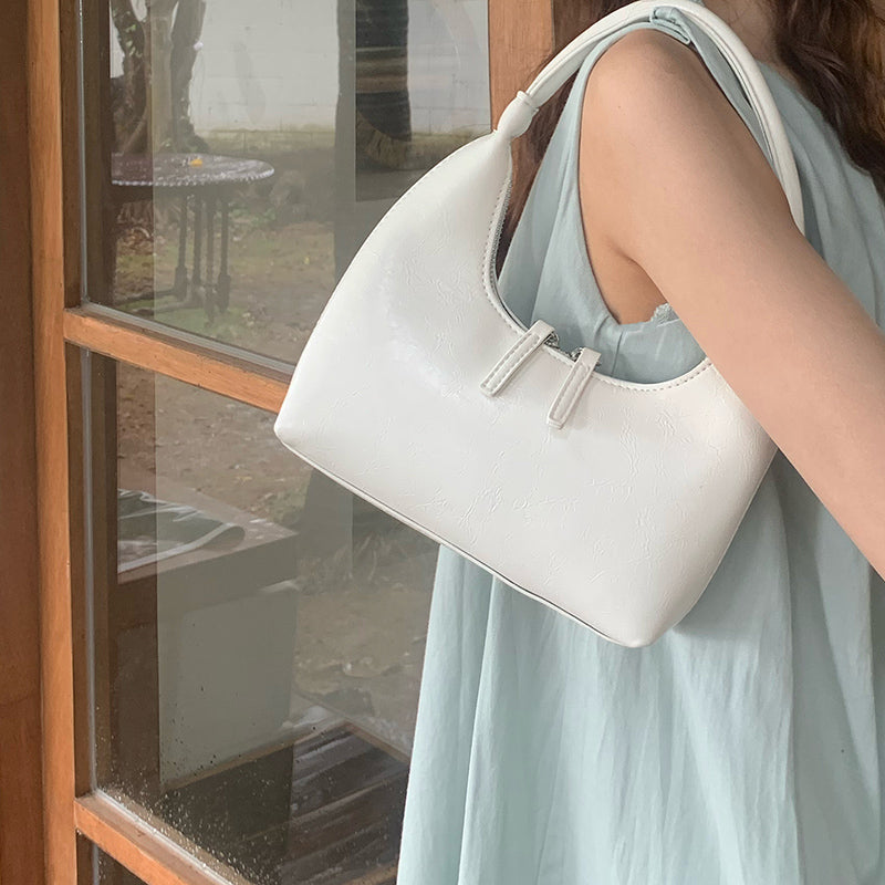3color leather mini handbag