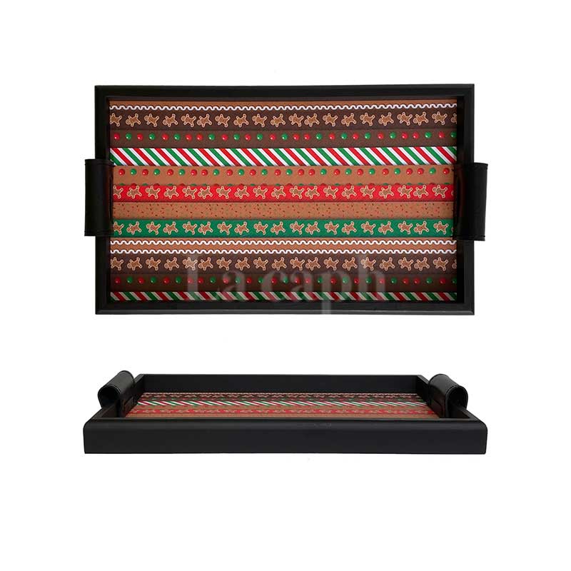 winter pattern tray (4designs)