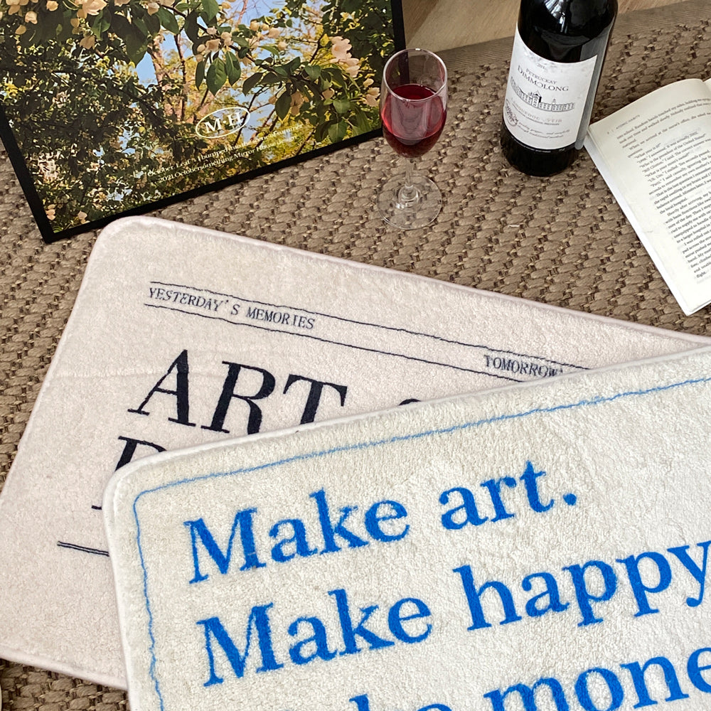 【即納】4design paris letter mini mat