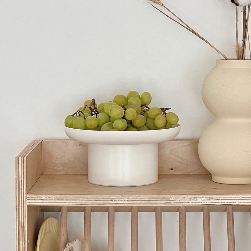 2color round tall tray