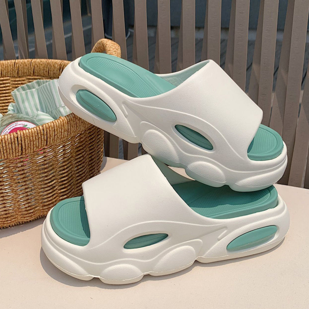 4color air cushion rubber room shoes