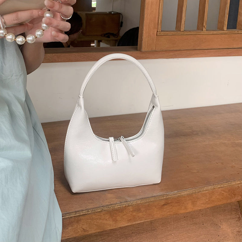 3color leather mini handbag