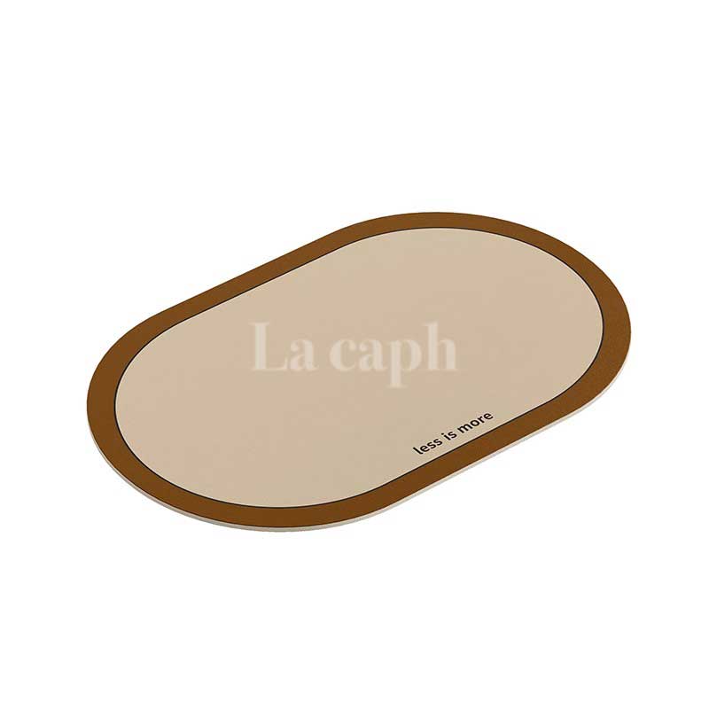 minimalist oval bath mat (10colors)