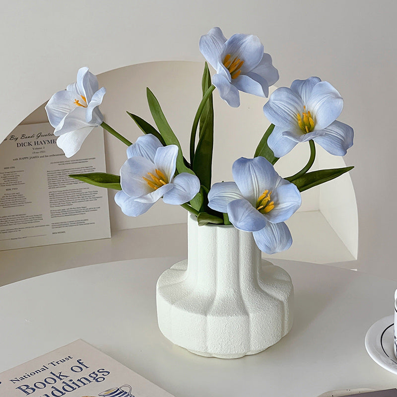 7color flower & retro vase