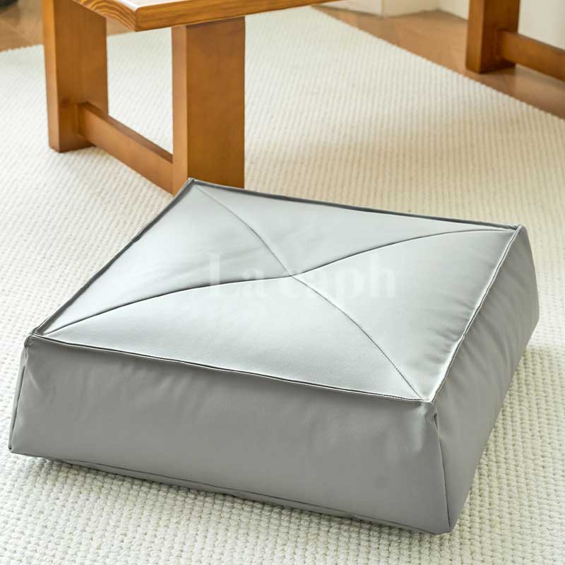 square leather bead cushion (4colors)