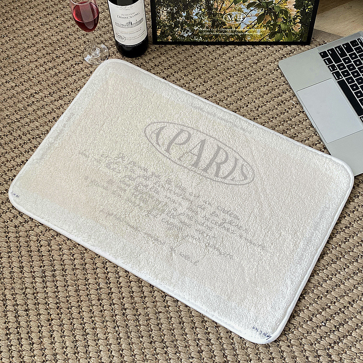 【即納】4design paris letter mini mat