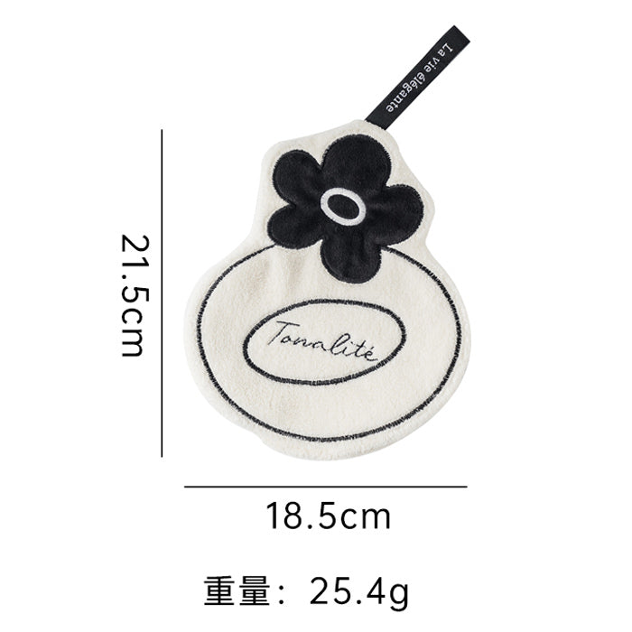 3design perfume bottle hanging towel