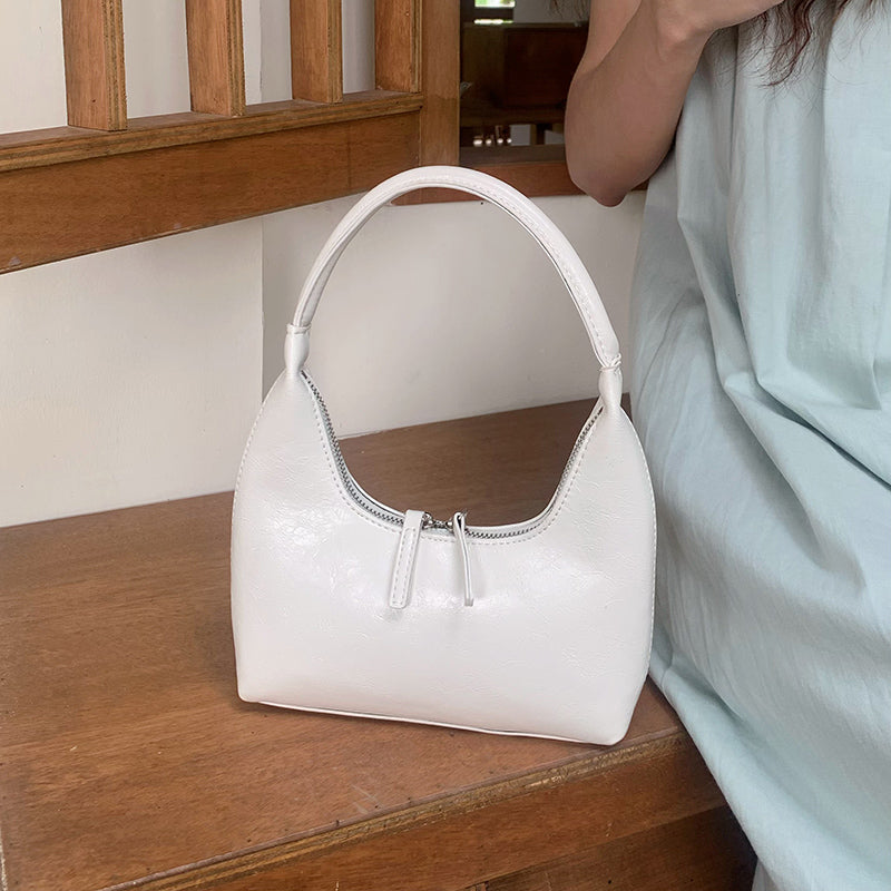 3color leather mini handbag
