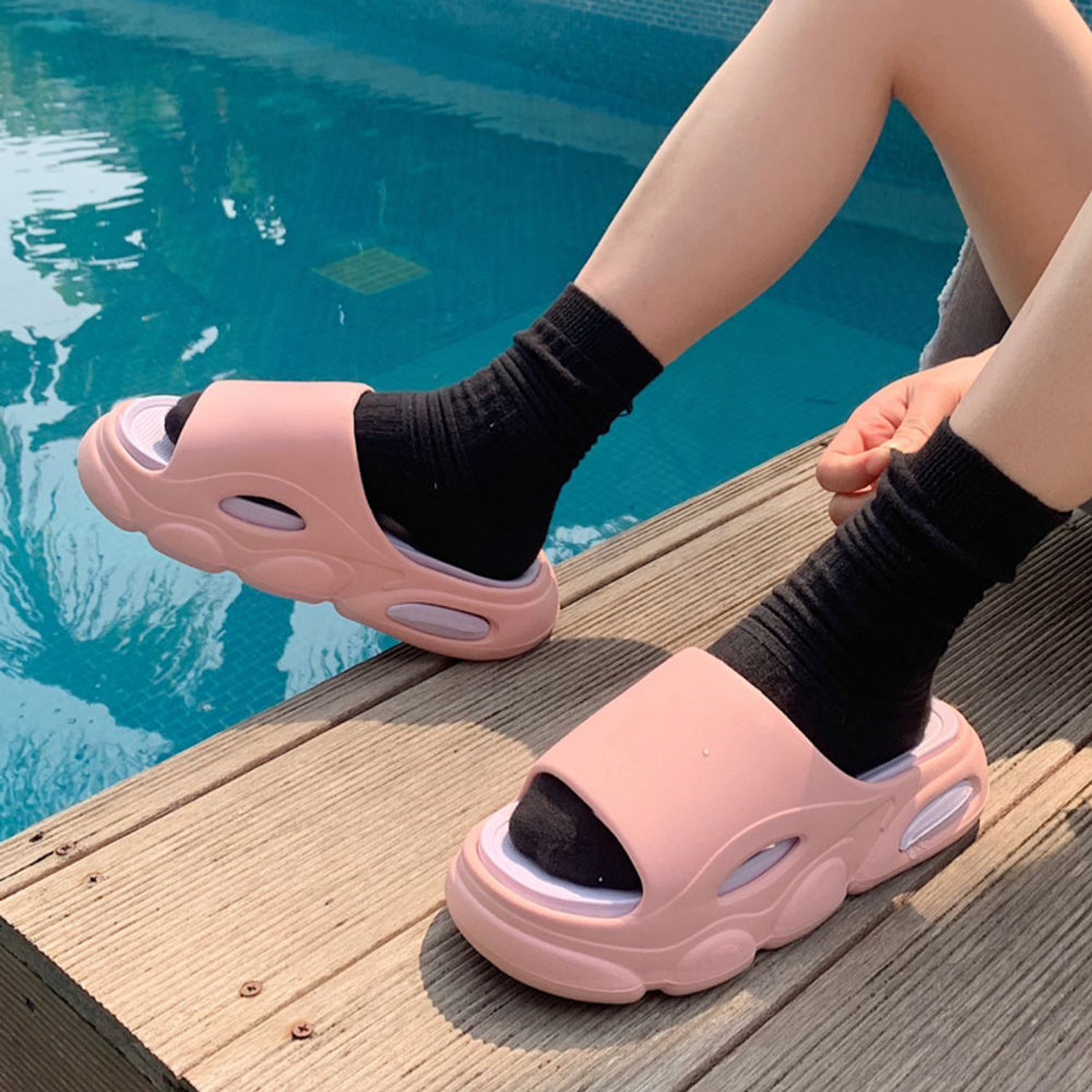 4color air cushion rubber room shoes