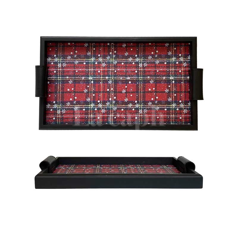 winter pattern tray (4designs)