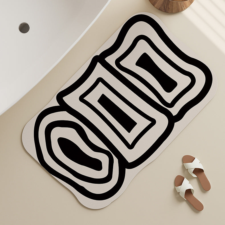 2design monotone modern bath mat