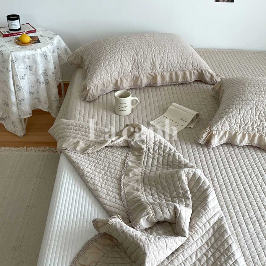 cotton quilted mattress & pillow sheets (5colors)