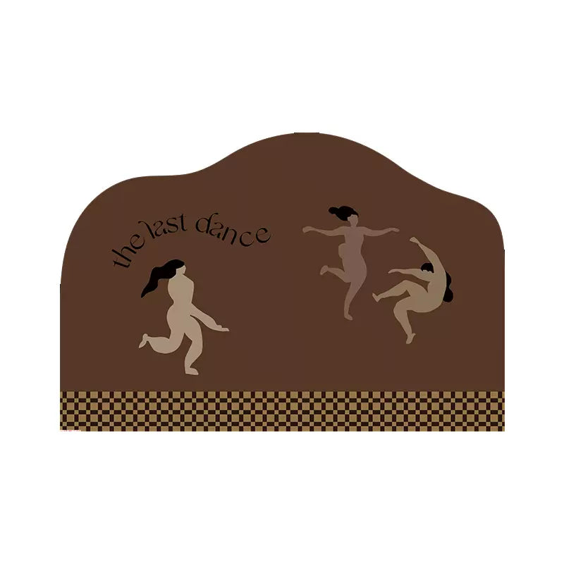 the last dance brown door mat