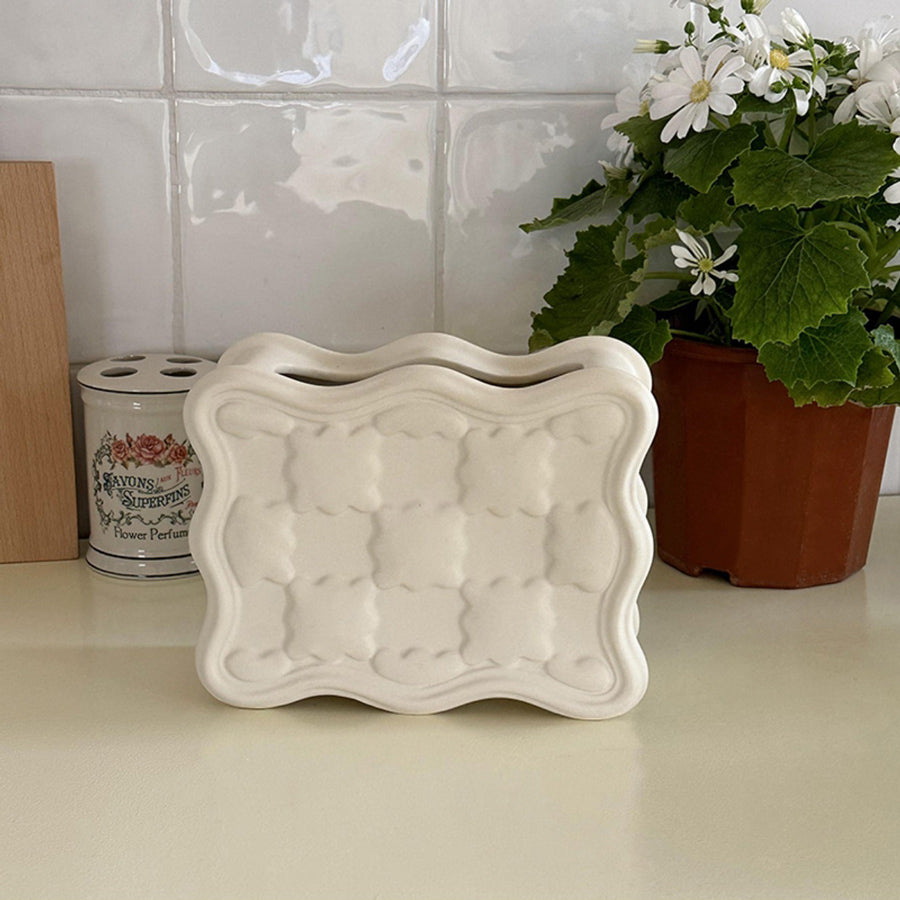 2color european square vase