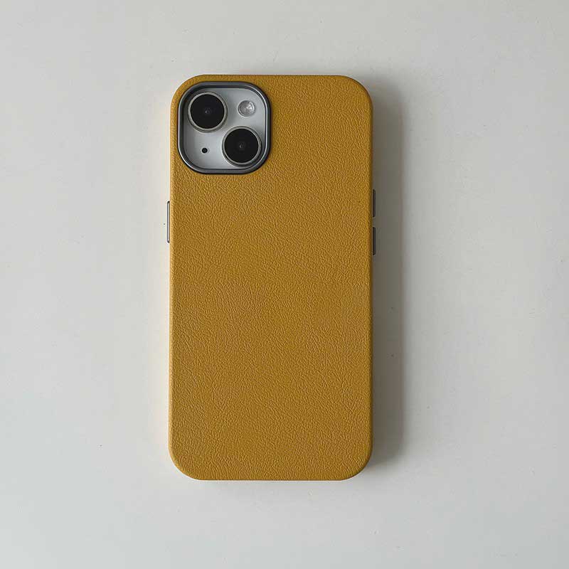 7color simple leather iPhone case