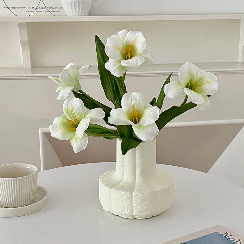 7color flower & retro vase