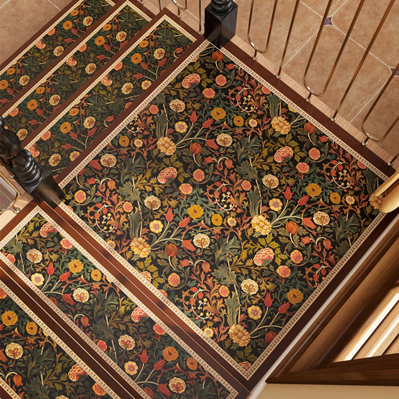 2color retro chic flower step mat