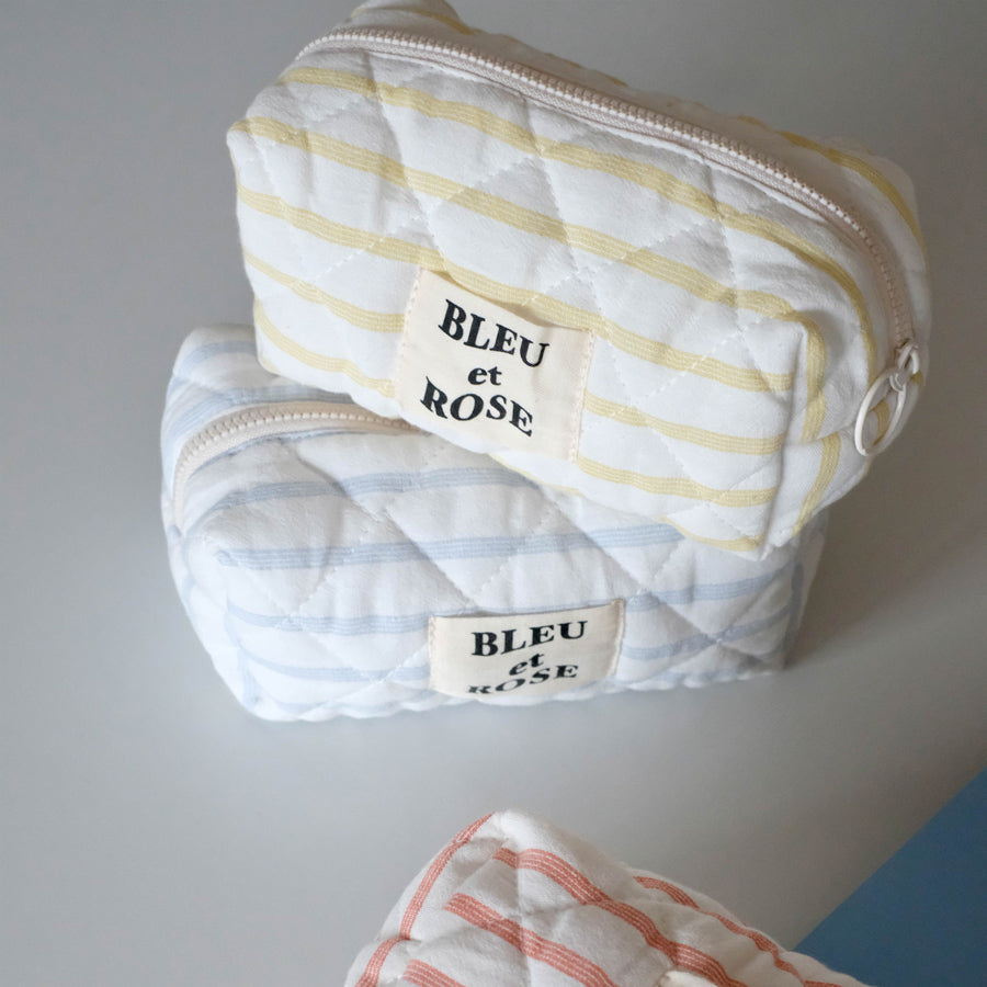 4color pastel border pouch