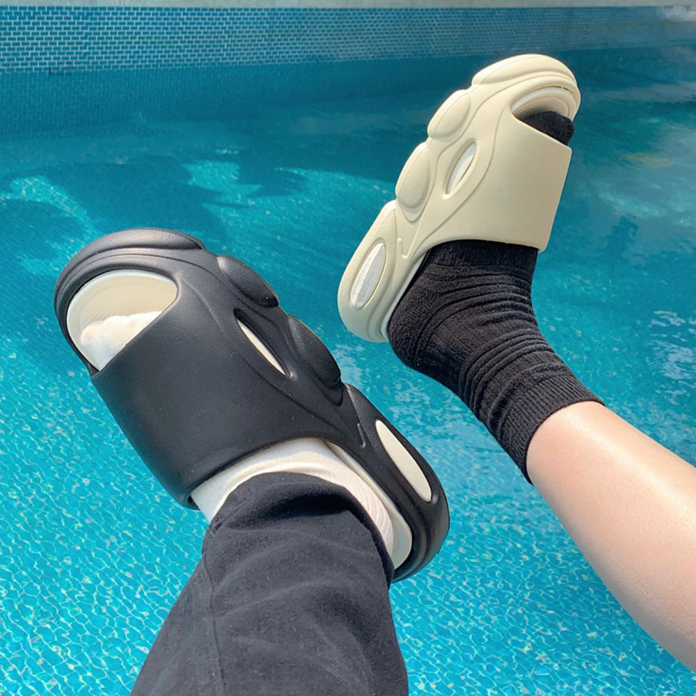 4color air cushion rubber room shoes