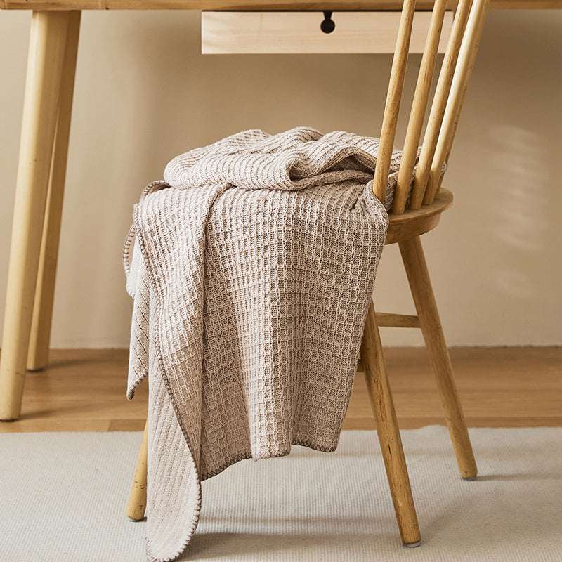 5color waffle knit blanket