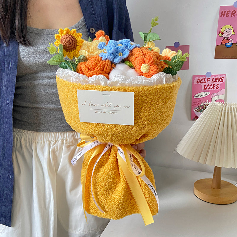 【即納】2color wool flower bouquet