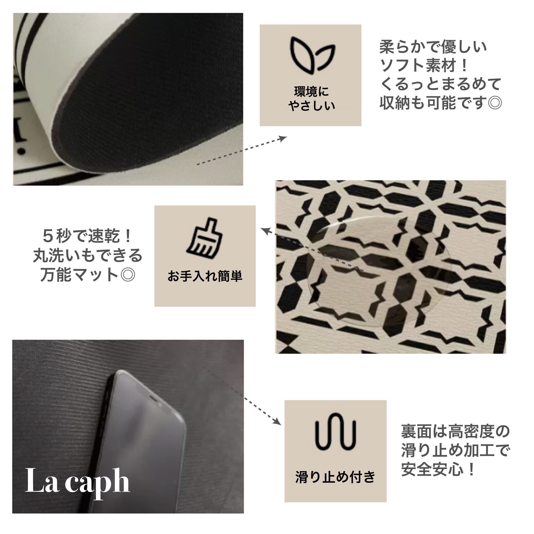 2design modern wave bath mat