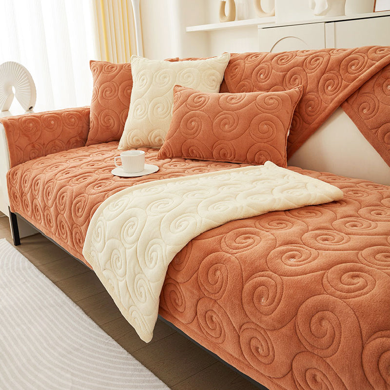 3d spiral sofa cover