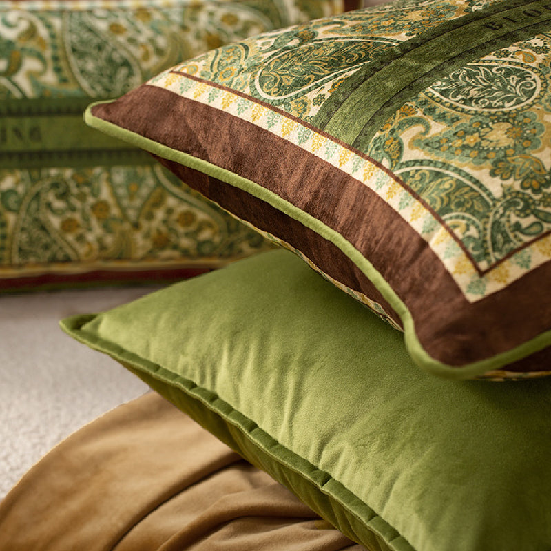 green blooming cushion