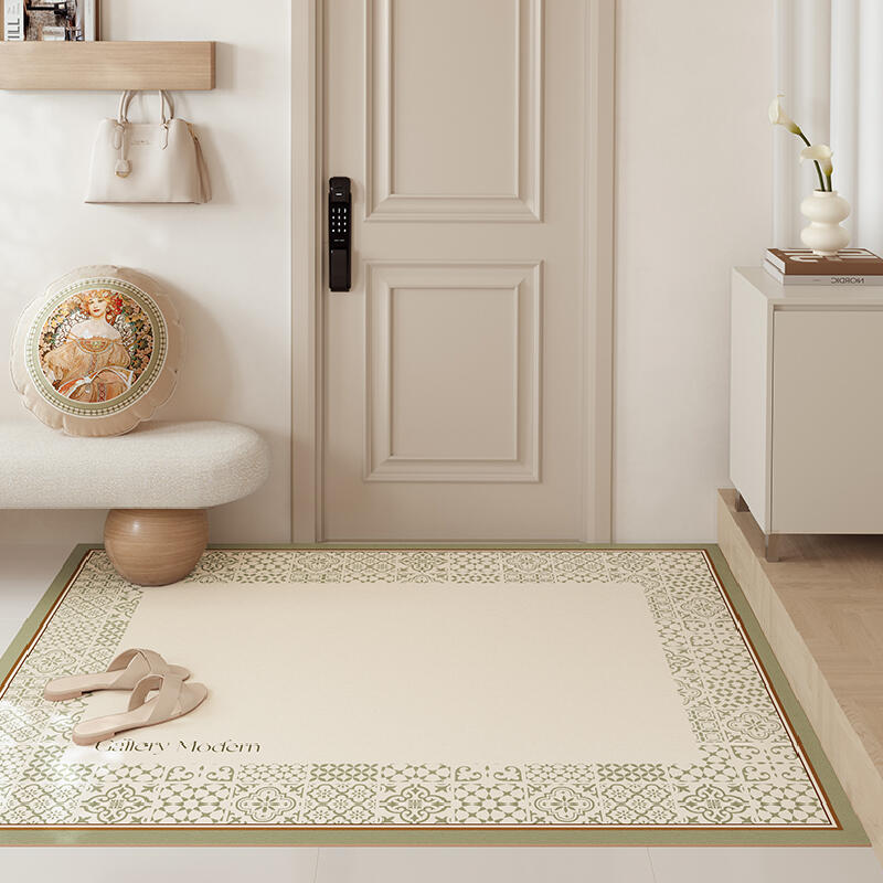 light green modern door mat