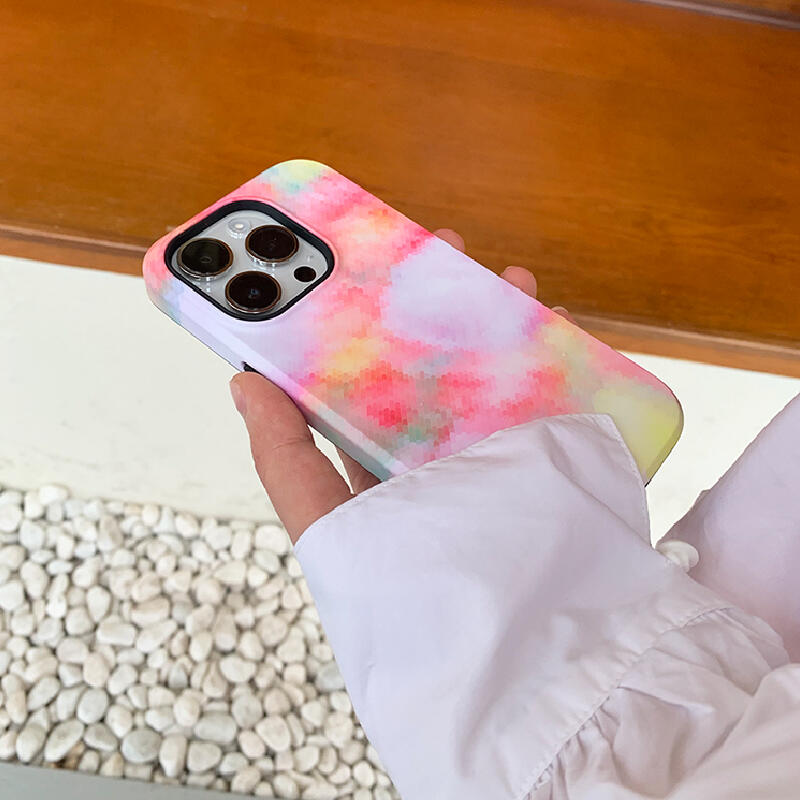 watercolor pink gradation iPhone case