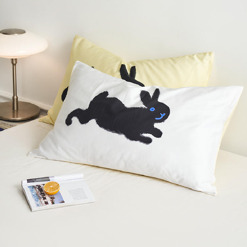 18design vivid color rabbit pillow sheets