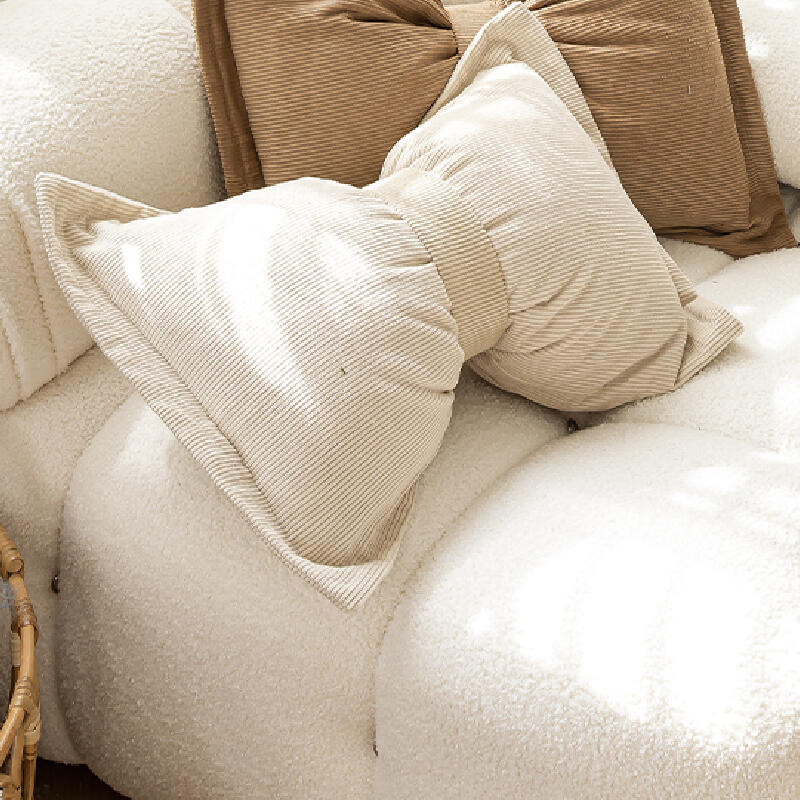 10color corduroy ribbon shape cushion