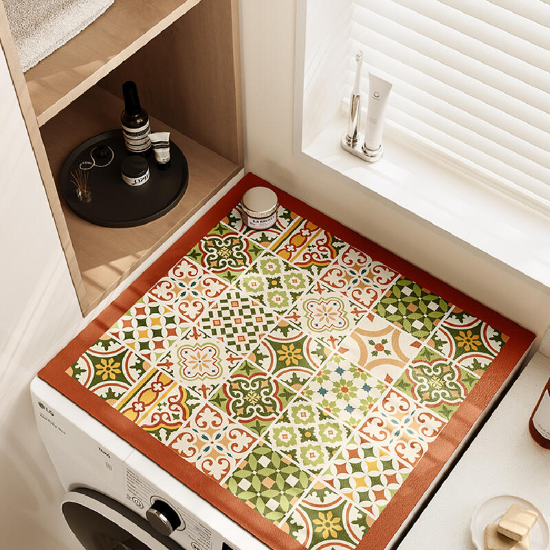 retro classical microwave cover mat