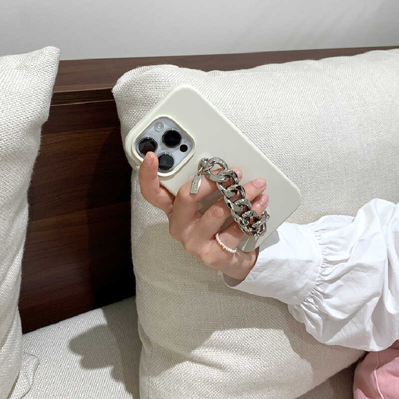 silverchain white iPhone case