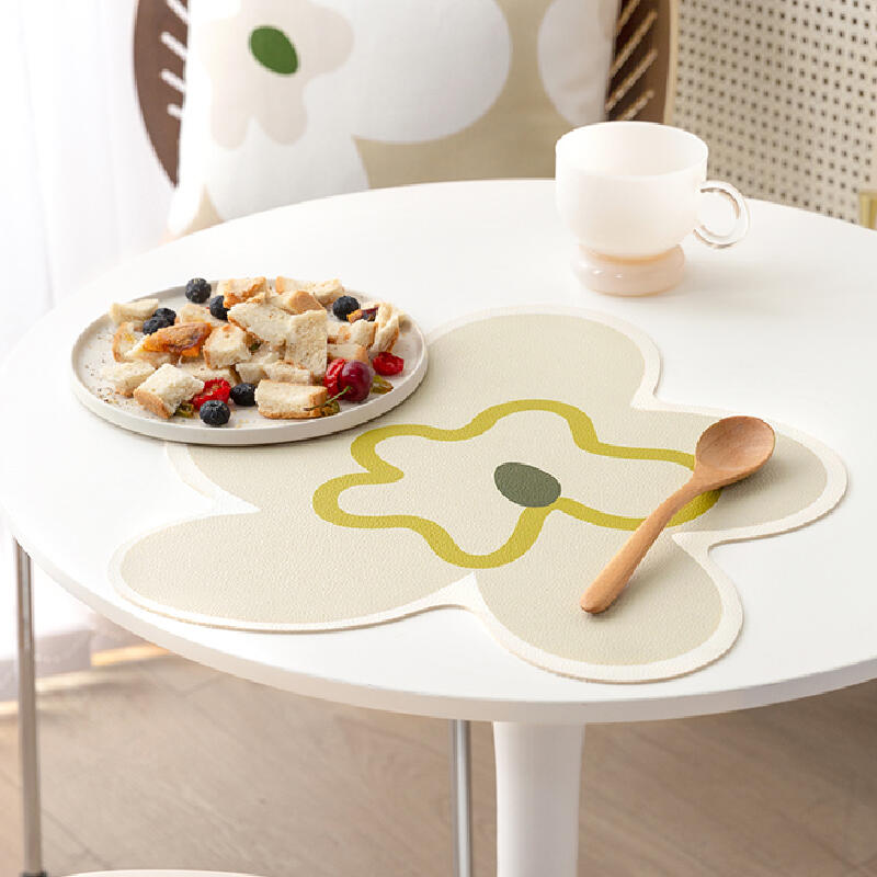 2color rough flour art place mat