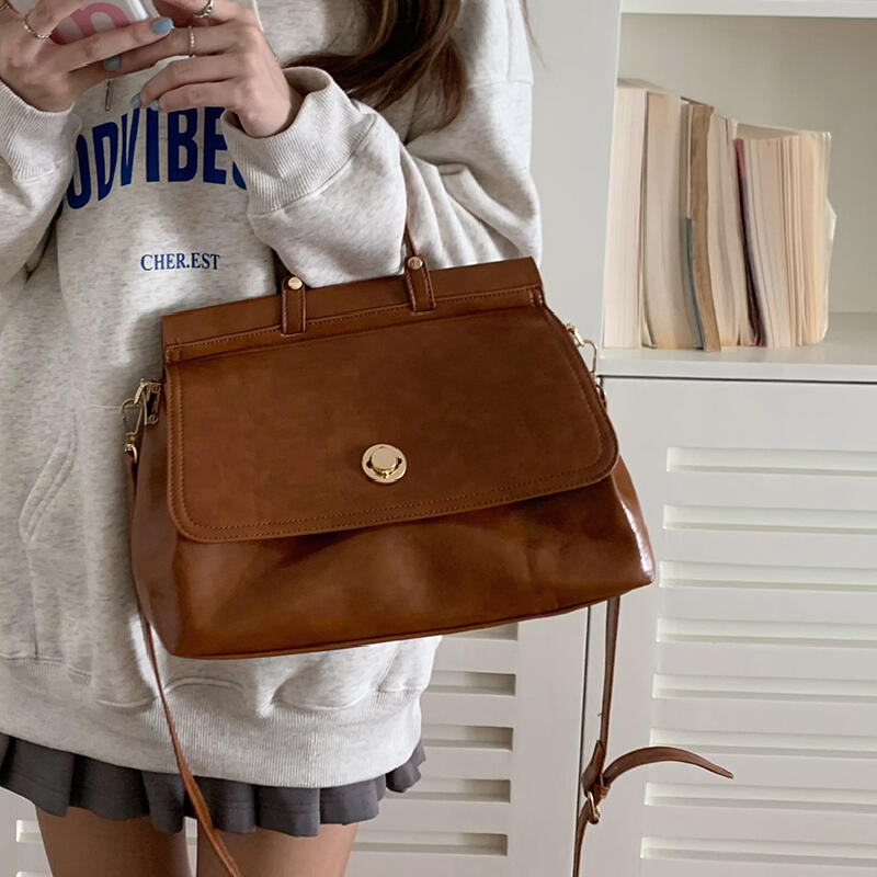 2way leather shoulder bag