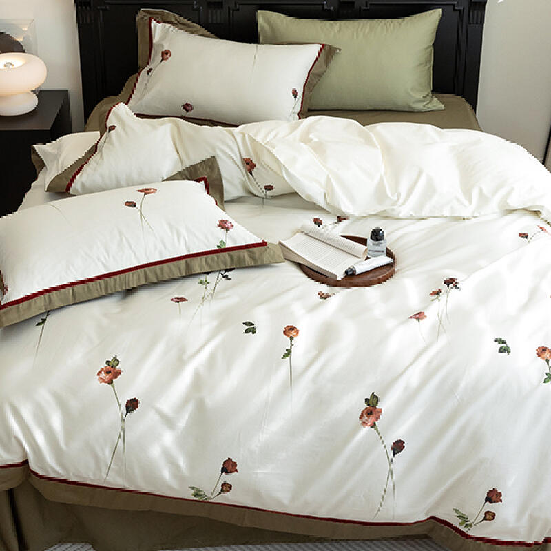 6design cool satin frill bedlinen set