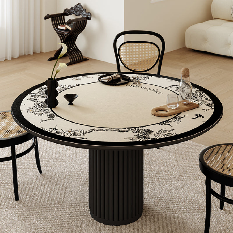 art philosopher logo round table mat