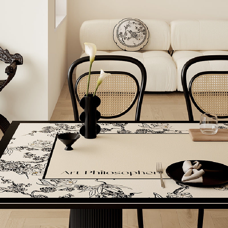 art philosopher logo square table mat