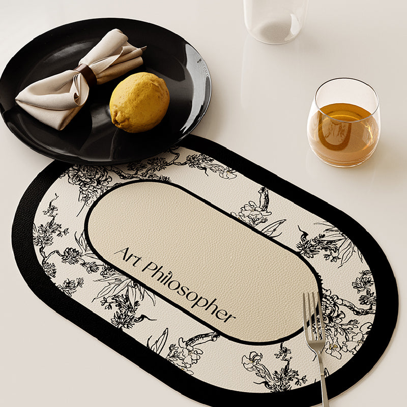art philosopher logo place mat